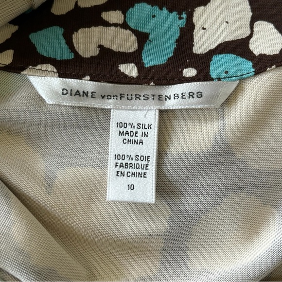 DIANE VON FURSTENBERG SILK MINI DRESS SIZE 8 - Picture 6 of 7